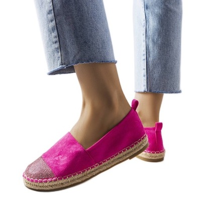 Rózowe espadryle na platformie r.39