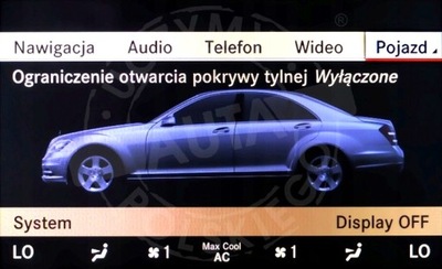 MERCEDES C216 CL EU POLSKIE MENU LEKTOR MAPA