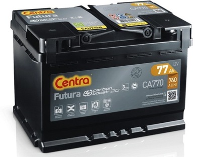 BATERÍA CENTRA FUTURA 77AH 760A CA770  