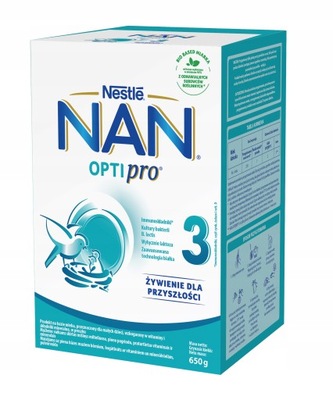 NESTLE NAN OPTIPRO 3 mleko modyfikowane 650g