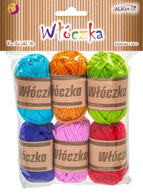 Włóczka mix 6 kolorów WL-9410