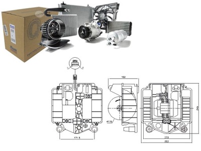 VENTILADOR SOPLADORES MERCEDES S A217 S C217 S W222 V222 X222 2.2DH-6.0  