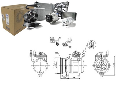 COMPRESOR DE ACONDICIONADOR HYUNDAI I10 KIA PICANTO 1.0  