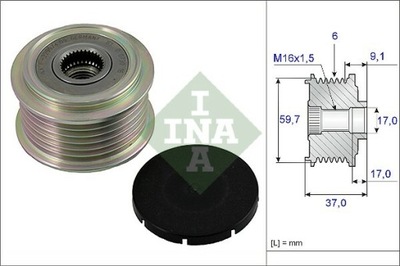 SANKABA GENERATORIAUS INA 535 0017 10 