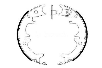 Bosch тормозные колодки тормозные lexus es 3.3 mcv31_ mcv фото №1