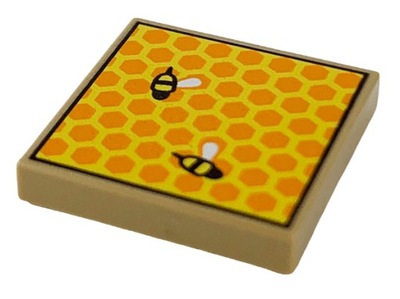 LEGO płytka 2x2 naruk plaster miodu 3068bpb1489