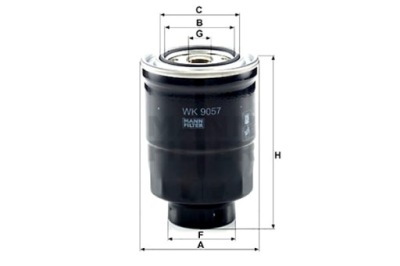 Mann-filter фільтр пального citroen c4 aircross honda accord vii cr-v ii фото №1