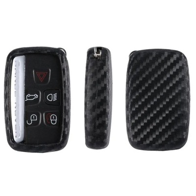 CAR KEY CASE CARBÓN SILICONE COVER PARA LAND ROVER RANGE ROVER SPORT ~56107  