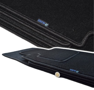 NISSAN ALMERA TINO BLACK MATS VELOUR - ALDOS. SILVER PC  