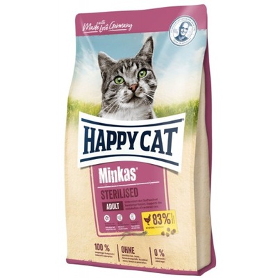Karma happy cat minkas Sterilised drób 10kg