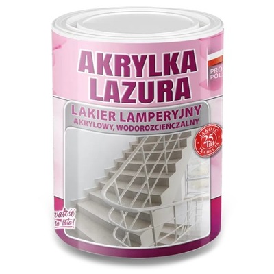 Lakier lamperyjny Akrylowy 1l Akrylka Lazura