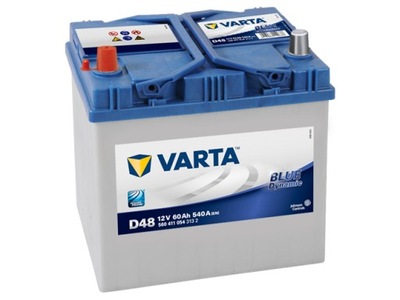 АКУМУЛЯТОР VARTA 60AH 540A L+ D48 BLUE DYNAMIC MOŻLIWY DOWÓZ МОНТАЖ