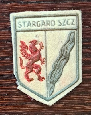 STARGARD SZCZECIŃSKI HERB - naszywka z PRL
