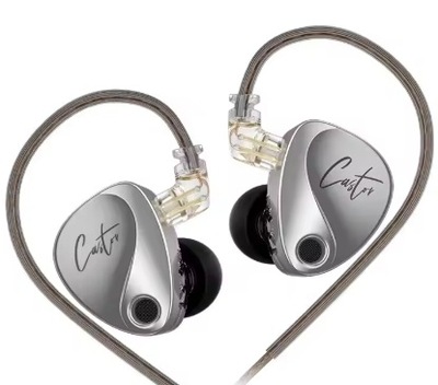 Słuchawki KZ Castor, srebrne, bez mikrofonu, Harman Target Version