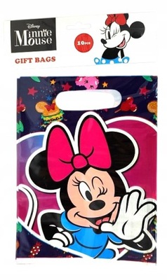 Woreczki prezentowe torebki foliowe dla gości Disney Myszka Minnie 10x