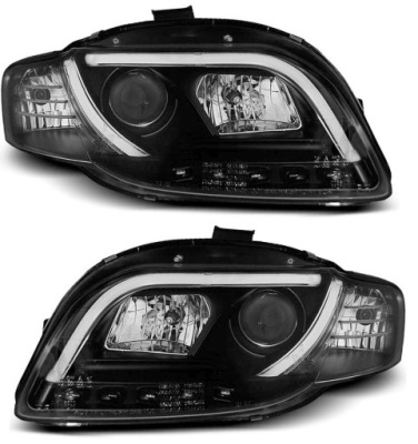 Фара комплект  денні  ходові вогні трубка  led audi a4 b7 8e 04- фото №1