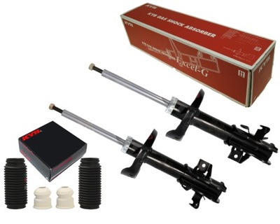 Kyb 2x амортизаторы + защита i отбойники honda civic viii хэтчбек ufo перед фото №1