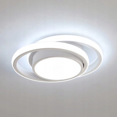 LAMPA SUFITOWA PLAFON LED BIAŁY ŻYRANDOL 32W 6500K DO SALONU
