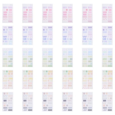 TEAR OFF STICKER PACK SCRAPBOOK VINTAGE STICKERS ADHESIVE PLANNER