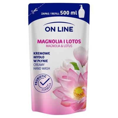 On Line Kremowe mydło w płynie magnolia i lotos