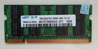 RAM Samsung PC2-6400S DDR2 2GB 800Mhz