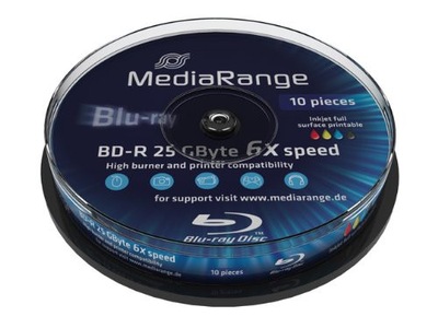 BD-R 6x CB 25GB MediaR Pr. 10 sztuk