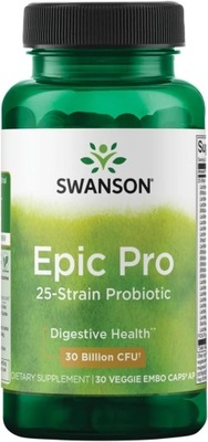 SWANSON Epic Pro 25-Strain Probiotic 30 kapsułek PROBIOTYK JELITA