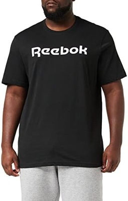 Reebok Męska Koszulka sportowa bawełniana czarna - XL