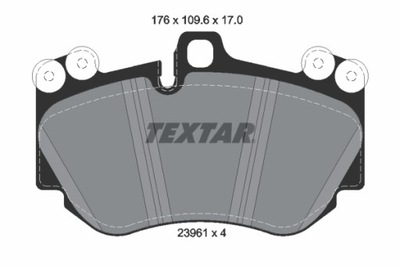 TEXTAR 2396101 ZAPATAS DE FRENADO  