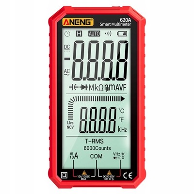 ANENG 620A DIGITAL MULTIMETR RED  