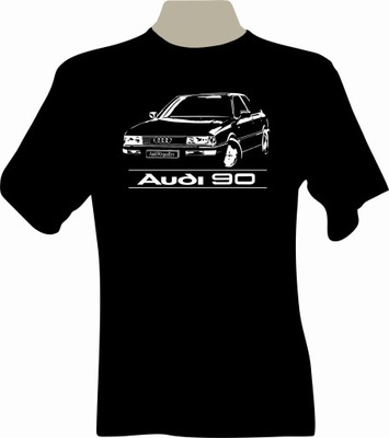 KOSZULKA T-SHIRT CON NADRUKIEM FANA AUDI 90 B3  