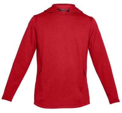 BLUZA UA TECH TERRY POPOVER HODDIE MEN RED L