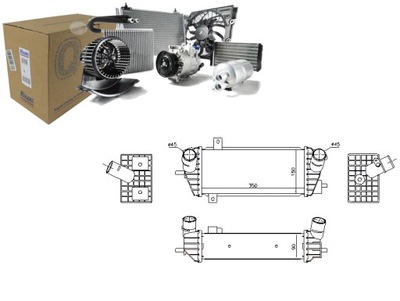 INTERCOOLER AUŠINTUVAS ORO ĮSIURBIMO HYUNDAI TUCSON KIA 