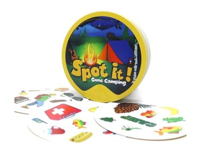 SPOT IT GONE CAMPING GRA KARCIANA DLA KAŻDEGO RODZINNA TOWARZYSKA IMPREZOWA