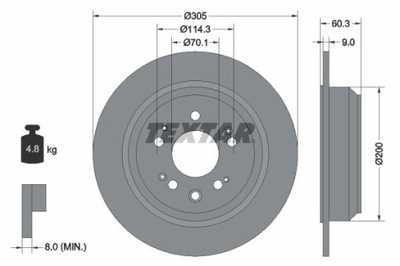 TEXTAR 92195100 DISC BRAKE  