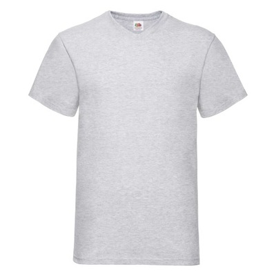 KOSZULKA SEREK V-NECK T-SHIRT MĘSKA FRUIT GREY 4XL