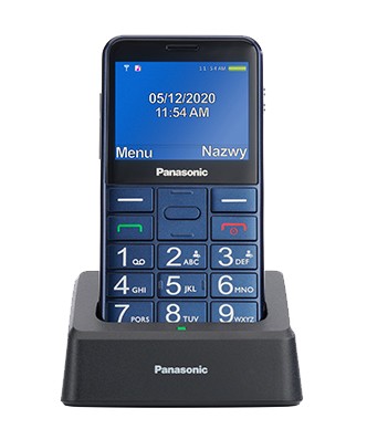 Telefon Dla Seniora niebieski Panasonic KX-TU155