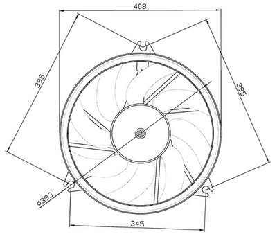 ELEKTROWENTYLATOR /OWAL ФИШКА PEUGEOT 206 09.98-