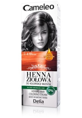 Delia Cameleo Henna Ziołowa nr 7.4 rudy 75g