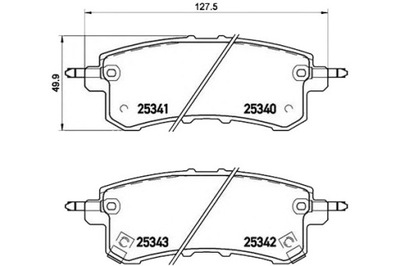 Brembo тормозные колодки тормозные infiniti qx56 56 фото №1