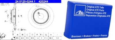 ДИСК ТОРМОЗНОЙ BMW 2 F45 14- ЗАД (300X20MM) BMW 2