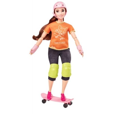 Lalka Olimpijka Skateboarding 3+ Mattel