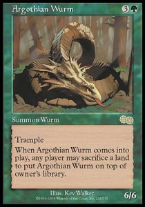 Karta Magic MTG Argothian Wurm