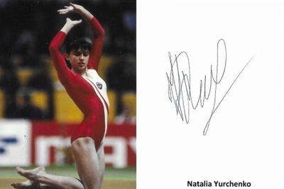 Autograf Natalia Yurchenko, gimnastyka
