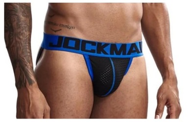 CZARNE ODDYCHAJĄCE JOCKSTRAP JOCKMAIL L