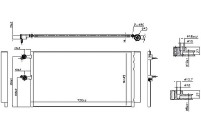 NISSENS CONDENSADOR DE ACONDICIONADOR VOLVO XC90 II 2.0-2.0H 09.14-  