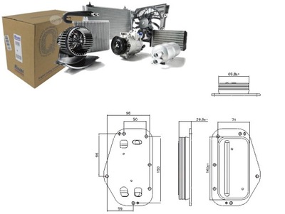 Радіатор оливи alfa romeo 159 chevrolet aveo kalos cruze orlando фото №1