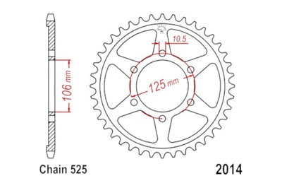 ЗУБЧАТКА ESJOT 50-29038-46 STREET TRIPLE 765