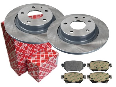 Гальмівні диски гальмівні колодки febi задня mazda 6 gj kombi 278m фото №1