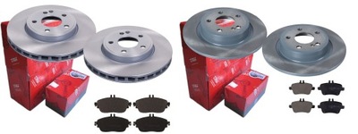 Гальмівні диски гальмівні колодки p+t trw mercedes c117 w246 w176 фото №1